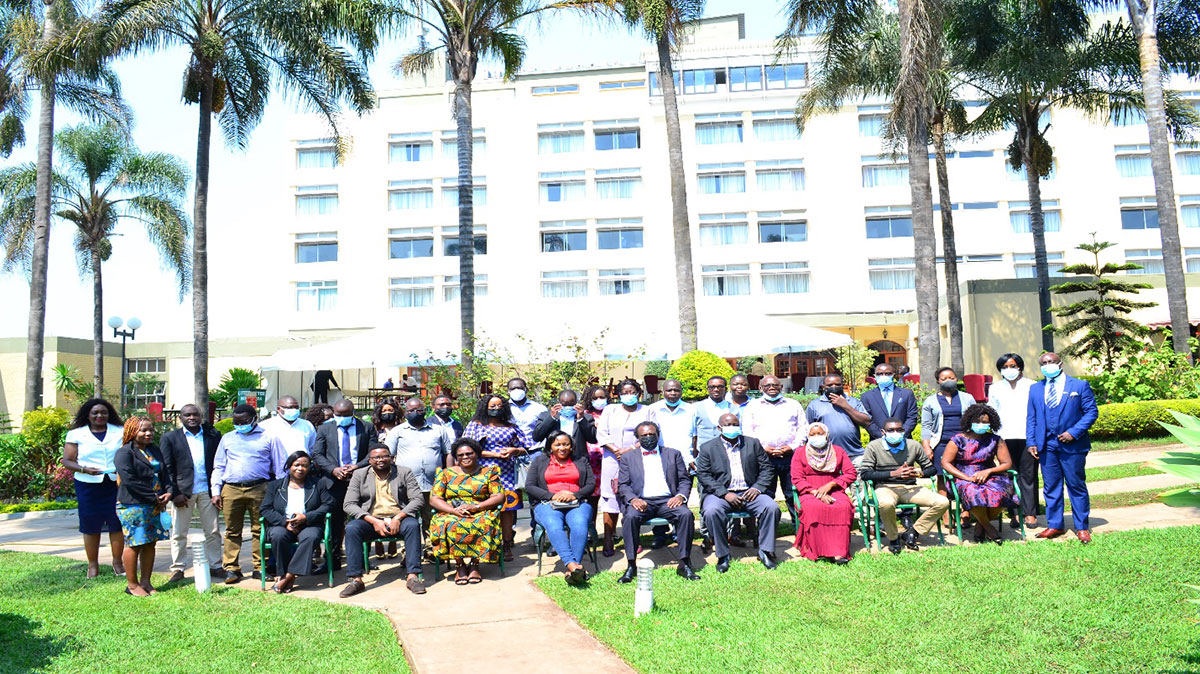 A group photo of participants and facilitators during the workshop